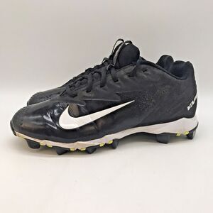 Nike Vapor 881972-010 FastFlex 6Y - W8 Baseball Shoes Black White Low Top Cleats